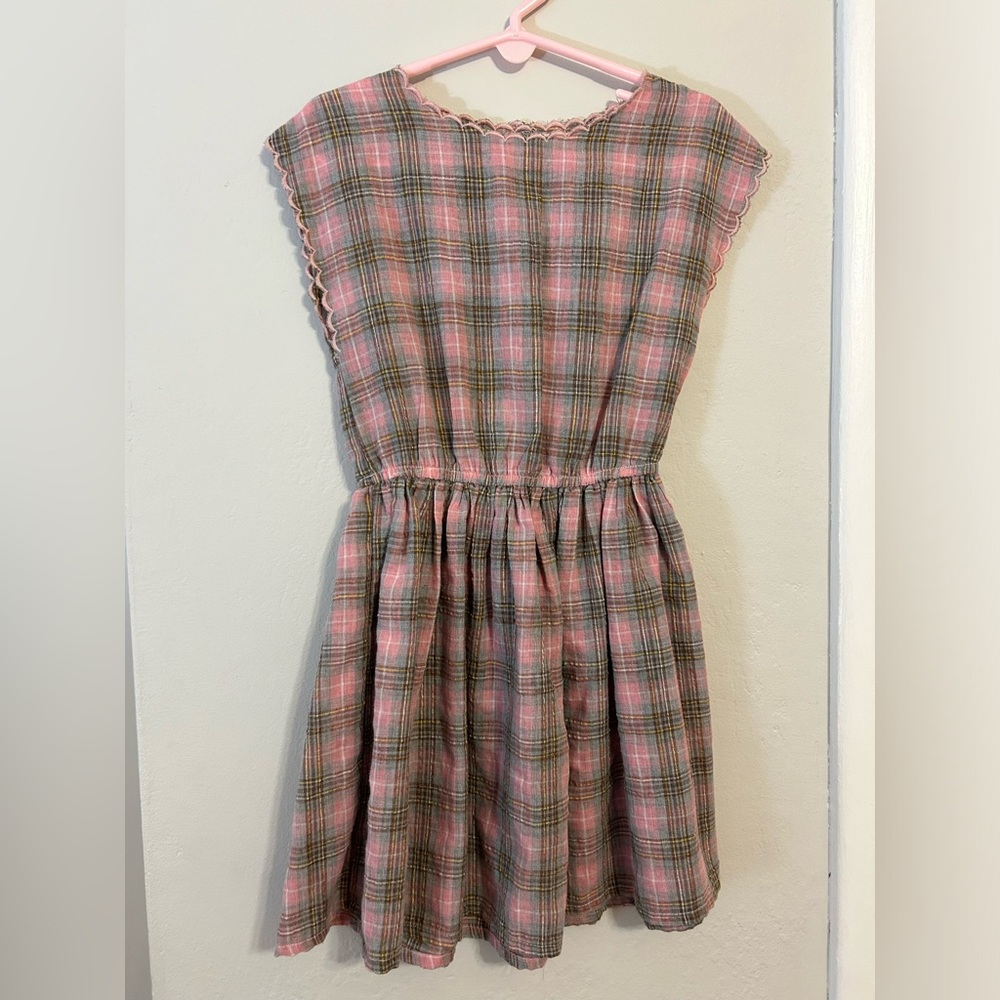 Siaomimi toddler girl plaid dress